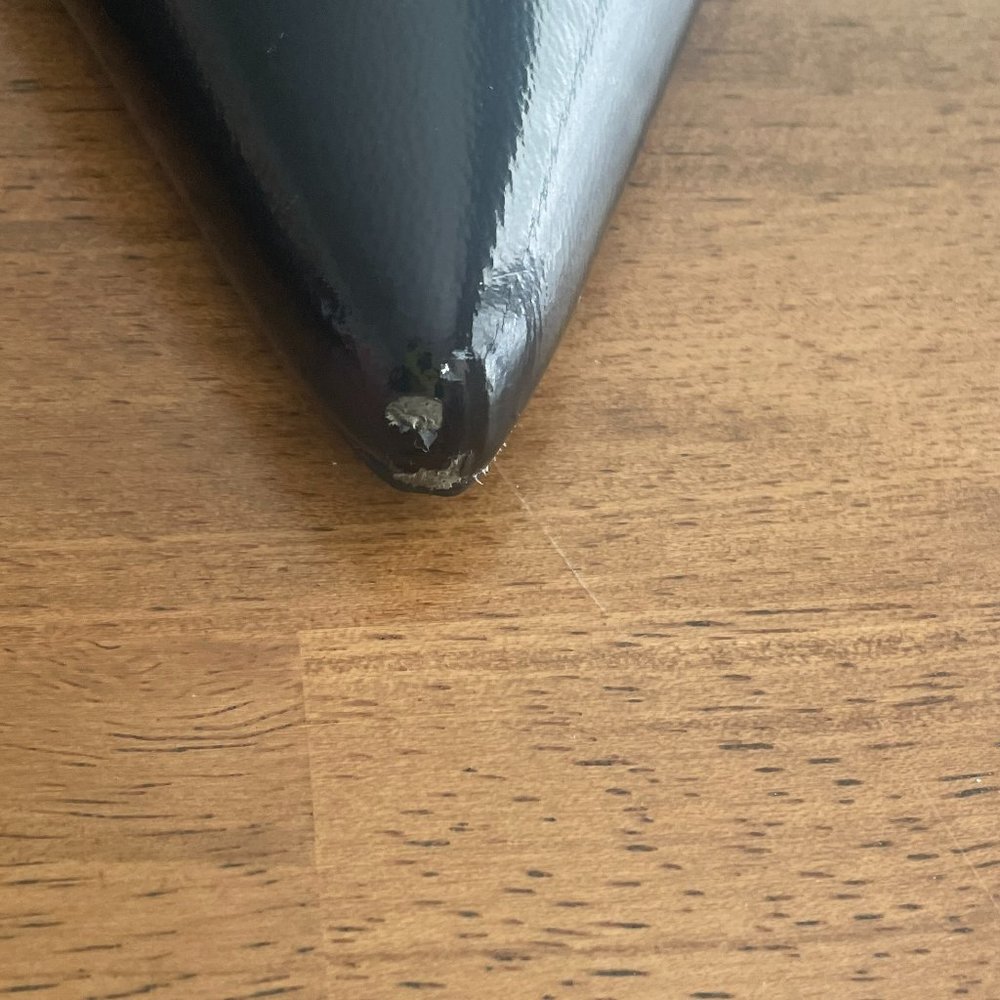 Fitzwell Yara Patent Leather Kitten Heel Pumps, Black, Size 9.5W - Picture 6 of 10